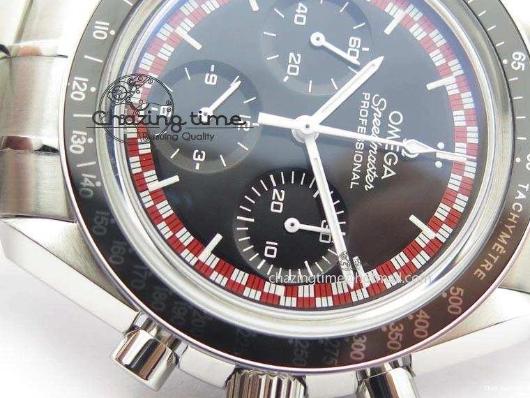 1222 Speedmaster SS 2013 Pro Racing On SS Bracelet Manual Winding Chrono Movement UrbanStyle 8230